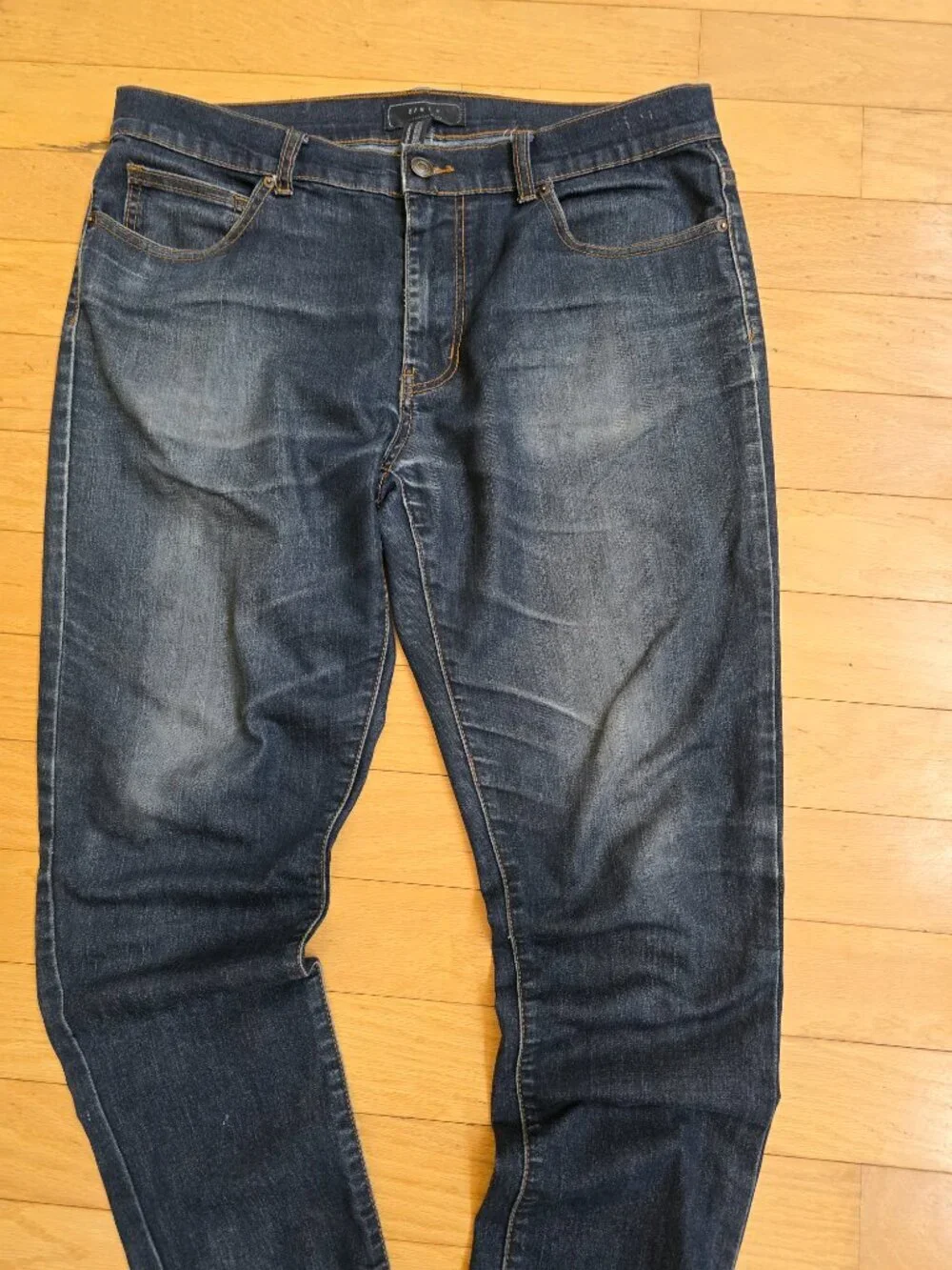 21men | medium wash denim straight leg jeans | MENS 34'